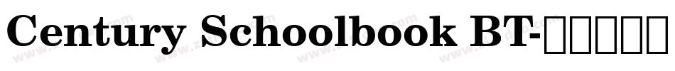 Century Schoolbook BT字体转换